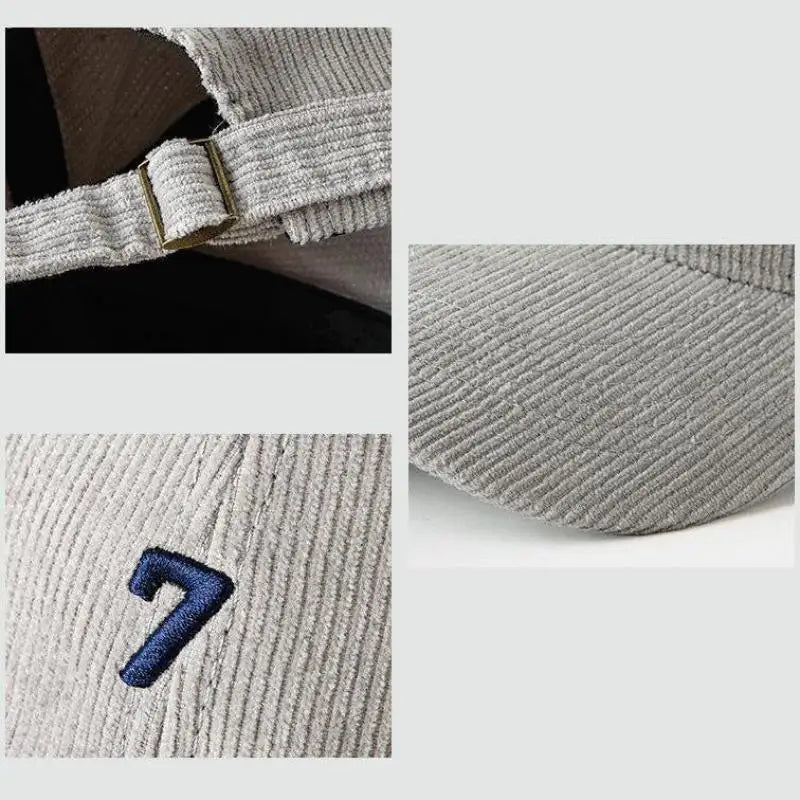 Winter 60-65 cm Large Size Corduroy Baseball Cap For Men Women