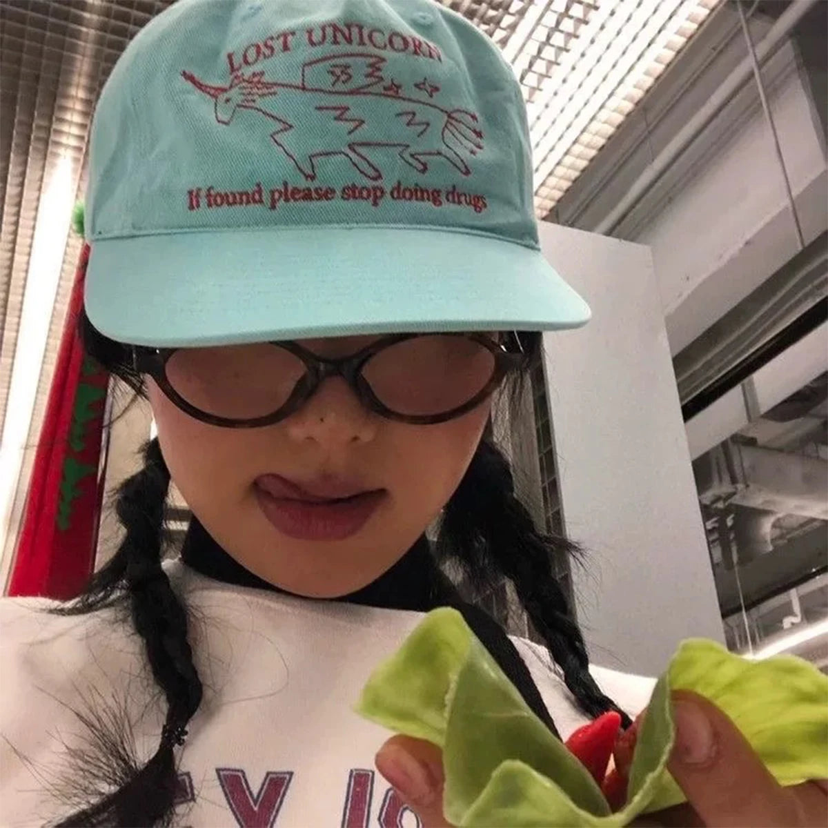 New Unisex Niche Unicorn Letters Embroidery Snapback Hats
