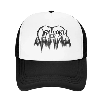 Heavy Metal Band Horror Long Hair Obituary Sport Mesh Baseball Caps