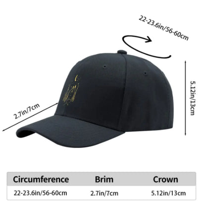 Pink Vintage Baseball Cap Mountain Moon Tree