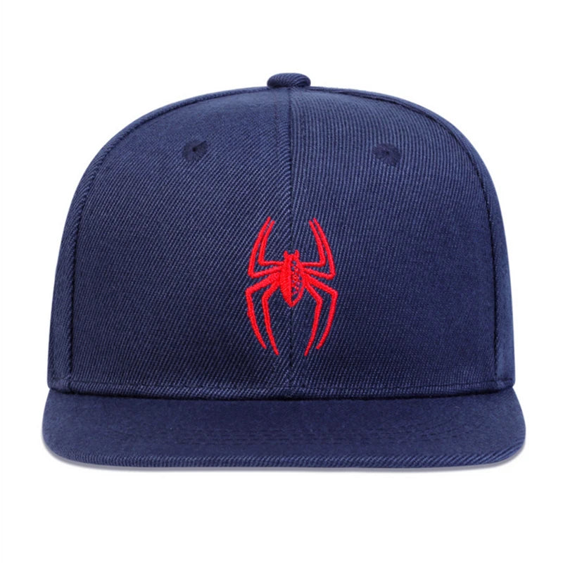 Children Spider Embroidery Hip-hop Hats