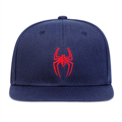 Children Spider Embroidery Hip-hop Hats