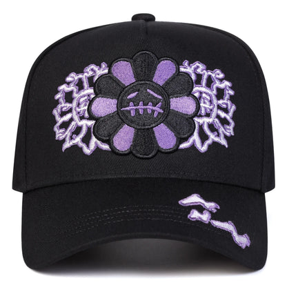 Sunflower Embroidery Baseball Caps