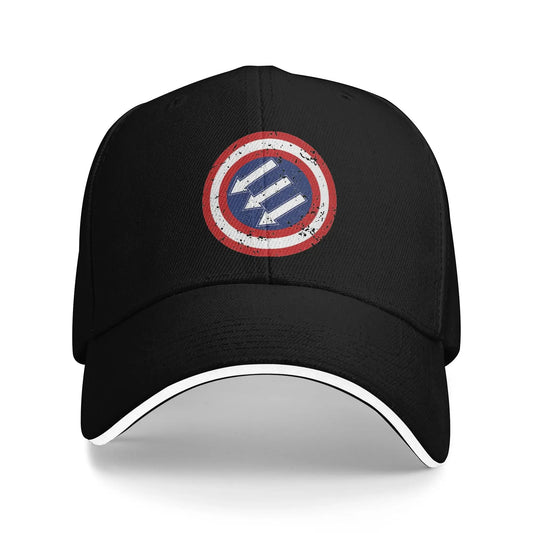 Anti Fascist American Flag Symbol Sandwich Caps Baseball Cap