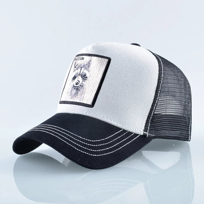 Spring Summer Baseball Cap With Lion Embroidery