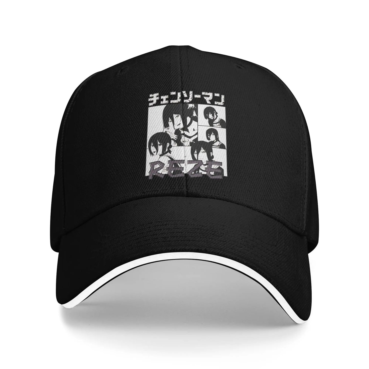 Reze Chainsaw Man Baseball Cap Fashion Anime Sandwich Cap Men Women