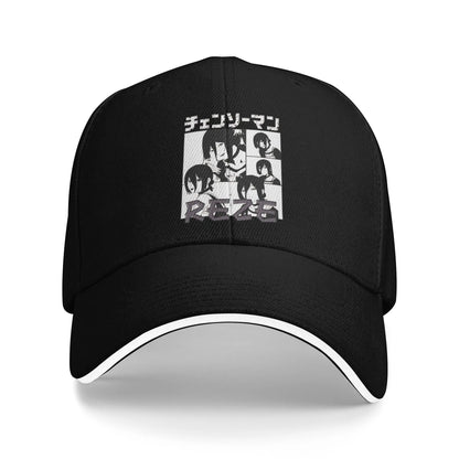 Reze Chainsaw Man Baseball Cap Fashion Anime Sandwich Cap Men Women