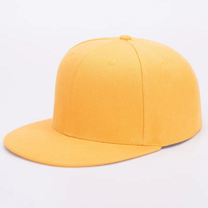 Unisex Flat Brim Snapback Hat For Men Women