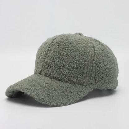 Winter Hats For Women Faux Fur Baseball Cap Female Outdoor