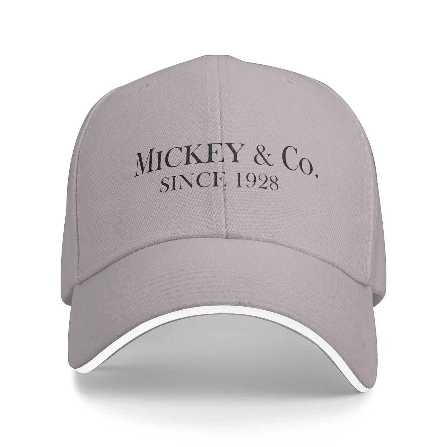 Goofy Checkered Baseball Cap Fashion Cartoon Mickey Mouse Sandwich Hats