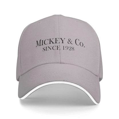 Goofy Checkered Baseball Cap Fashion Cartoon Mickey Mouse Sandwich Hats