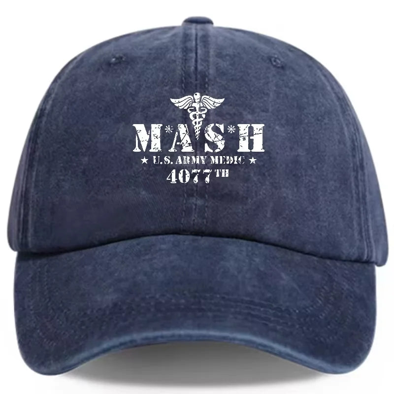 Retro Baseball Cap MASH 4077 Fashionable Printed Baseball Cap