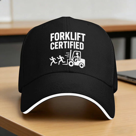 Summer Forklift Certified Funny Fork Lift Operator Baseball Cap