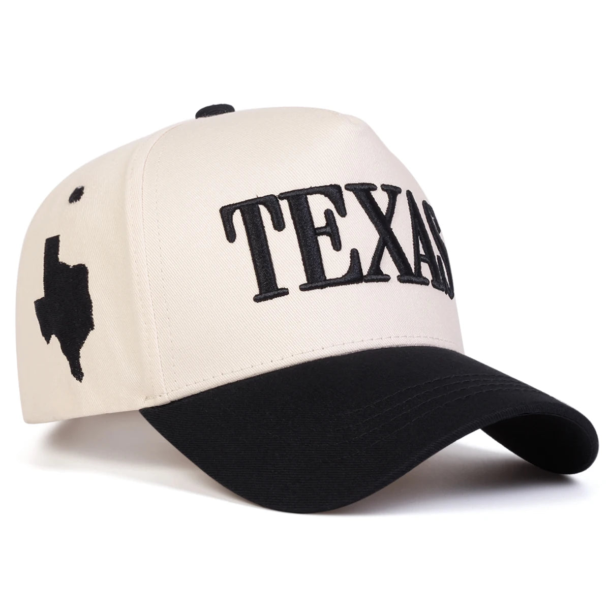 Unisex TEXAS Letter Embroidery Baseball Caps Sunscreen Hat Sports Cap