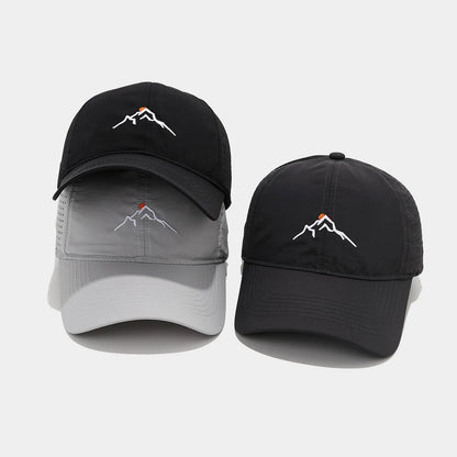 New Sunrise Mountain Peak Sun Embroidered Hat Baseball Cap
