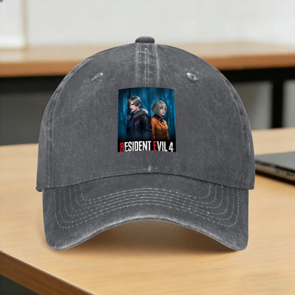 Washed Baseball Cap Leon and Ashley Residents Evils