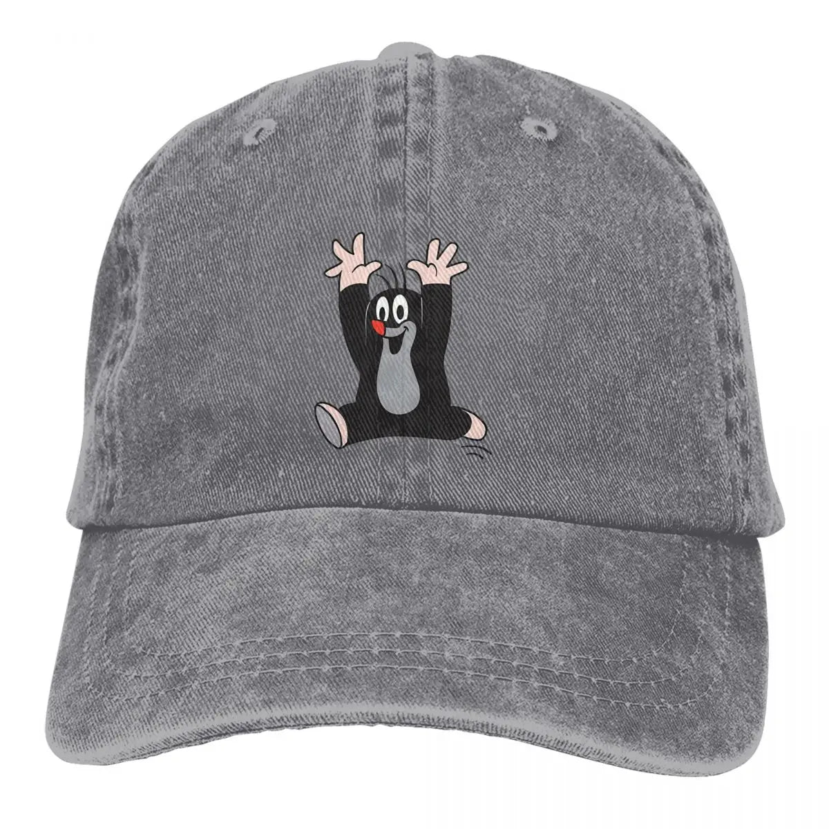 Washed Men's Baseball Cap His Hands In The Air