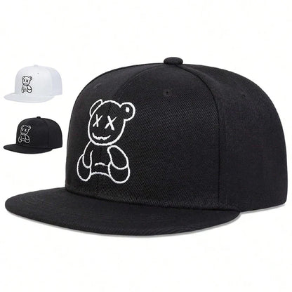 Unisex XX Little Bear Embroidery Hip-hop Hats
