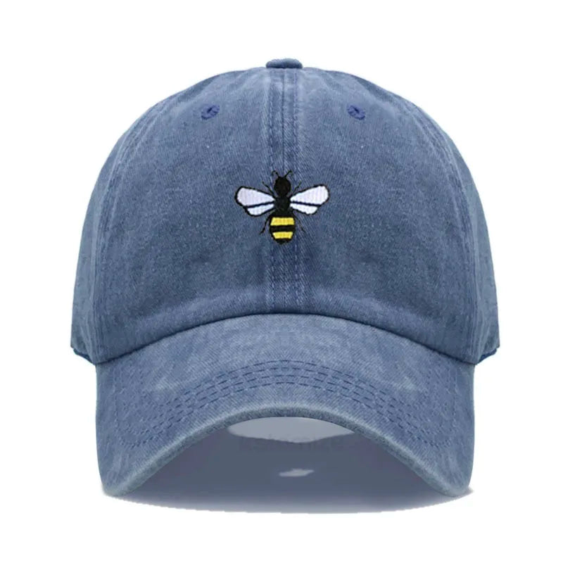 Honeybee Embroidered Baseball Cap For Women Men