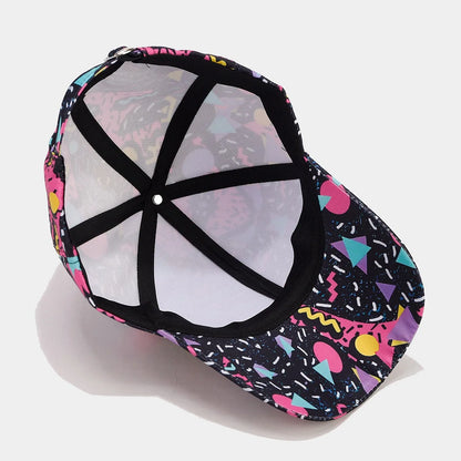 Spring/Summer Graffiti Baseball Hat Thin Retro Soft Top Duck Tongue Hat Unisex