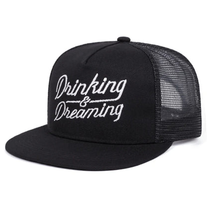 Personalized New Flat Edge Hat letters Creative Embroidered Street HipHop Hat Snapback Caps