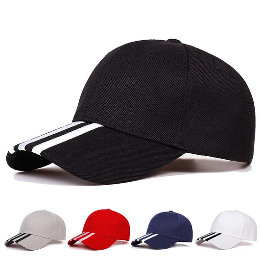 Unisex Three Horizontal Embroidery Baseball Caps Sunscreen Hat