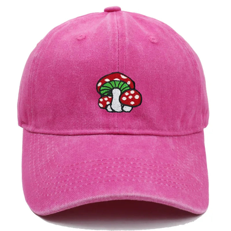Baseball Cap Cute Red Spotted Mushroom