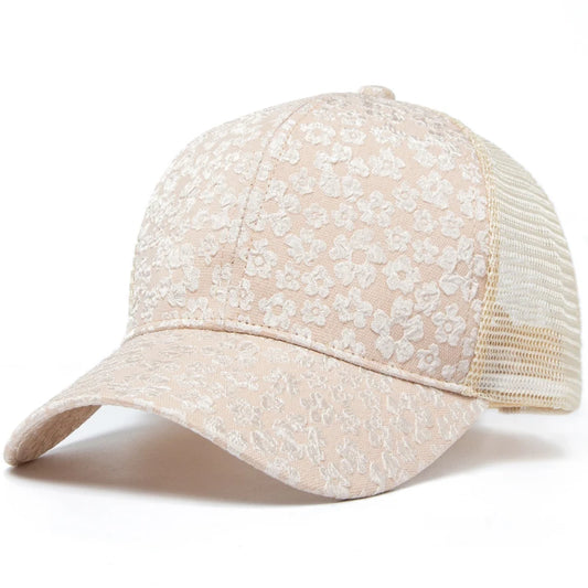CNTANG New Print Mesh Caps Fashion Women Baseball Cap