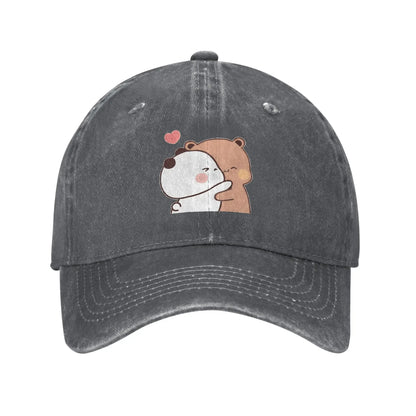 Washed Baseball Cap Kawaii Bubu Dudu Couple Pandas
