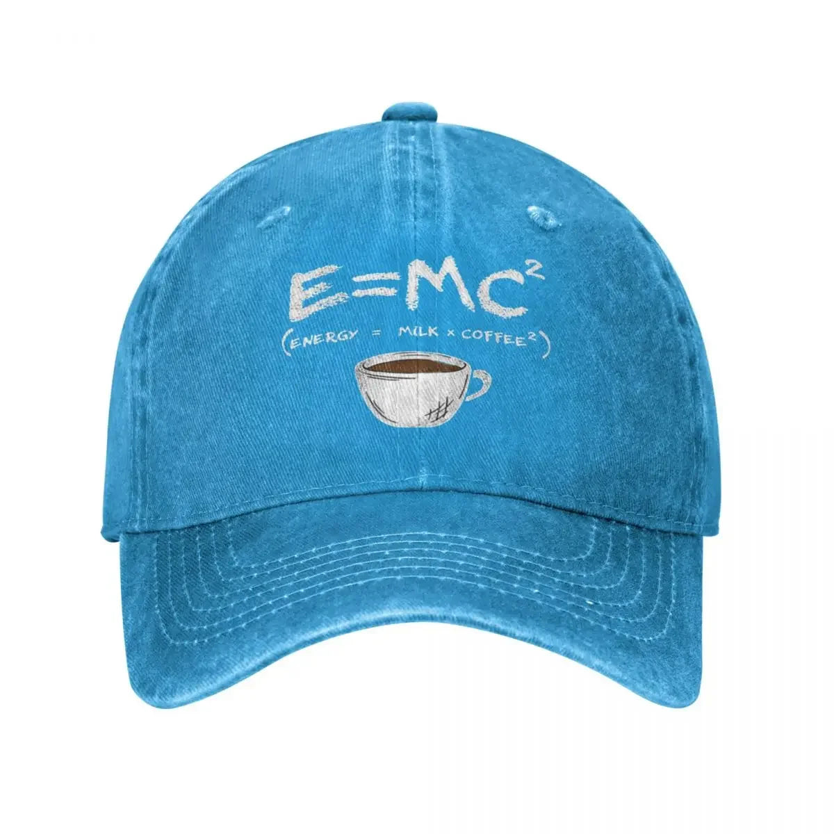 Vintage Energy=Milk+Coffee E=MC Baseball Caps
