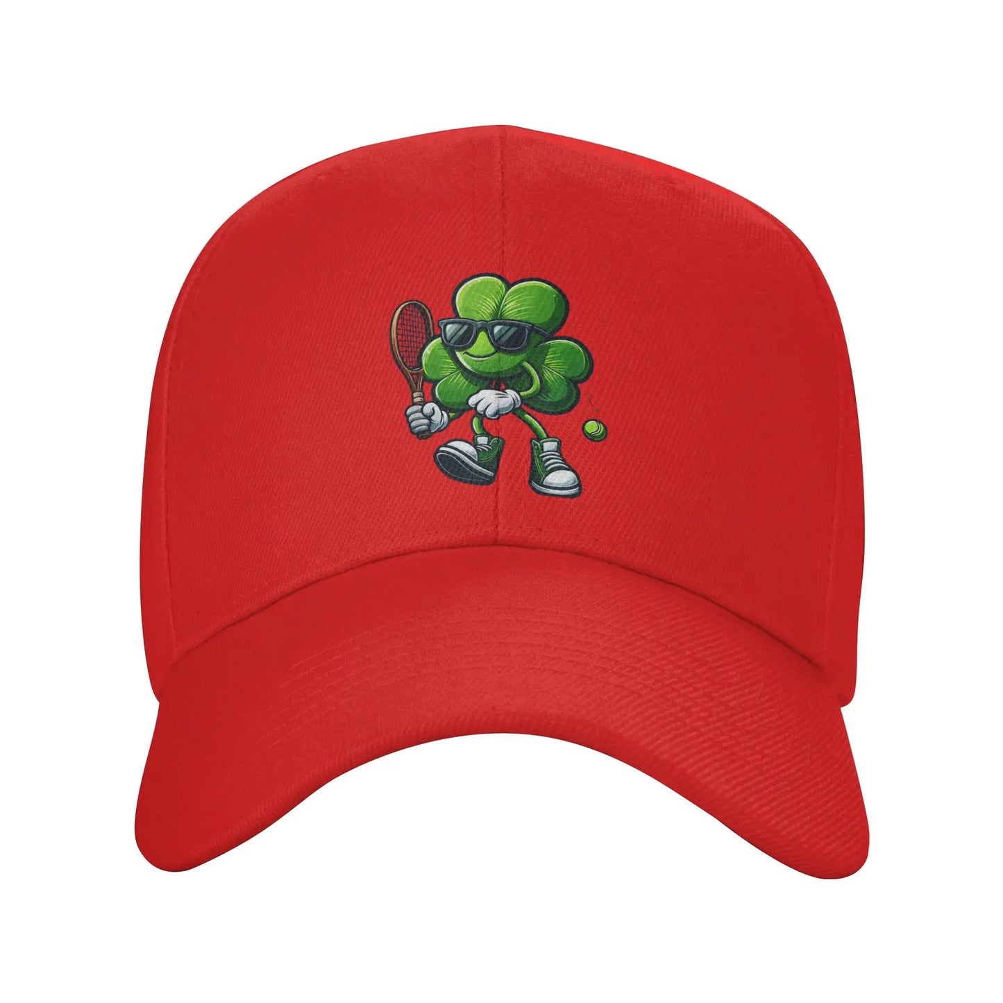 Tennis Player St Patricks Day Shamrock Clover Irish Prid Sun Baseball Cap