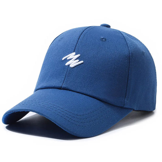 3D Embroidered "MN" Simple Korean Design Baseball Cap For Men Women