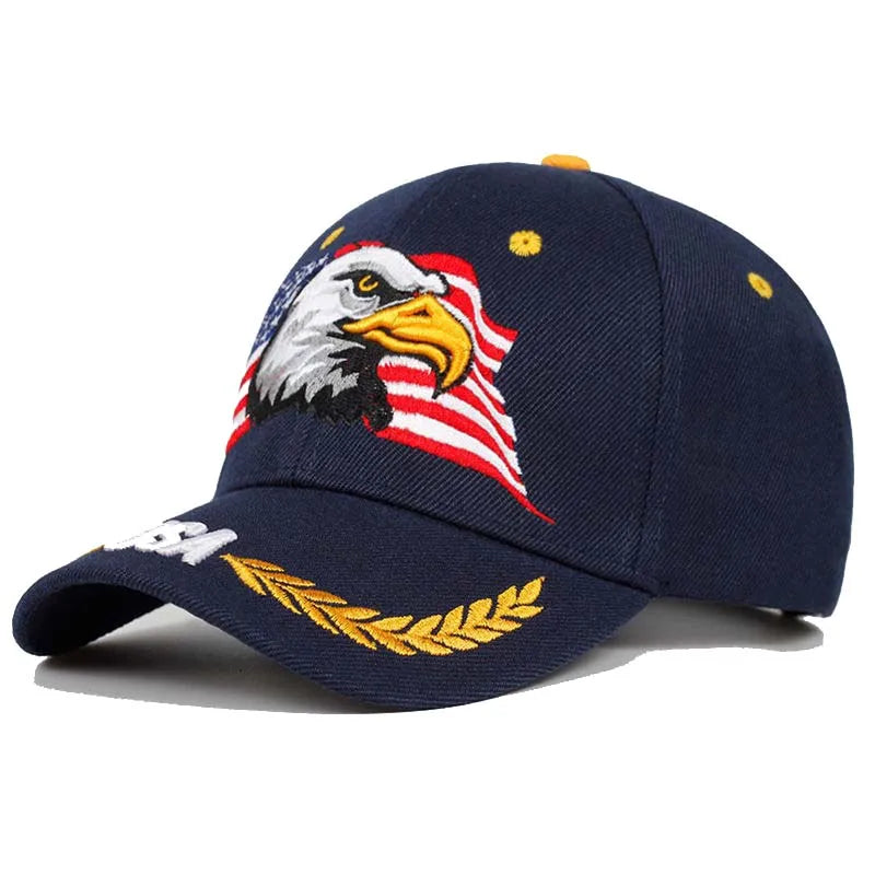 Army Cap Male Letter Embroidered Black Baseball Caps Men