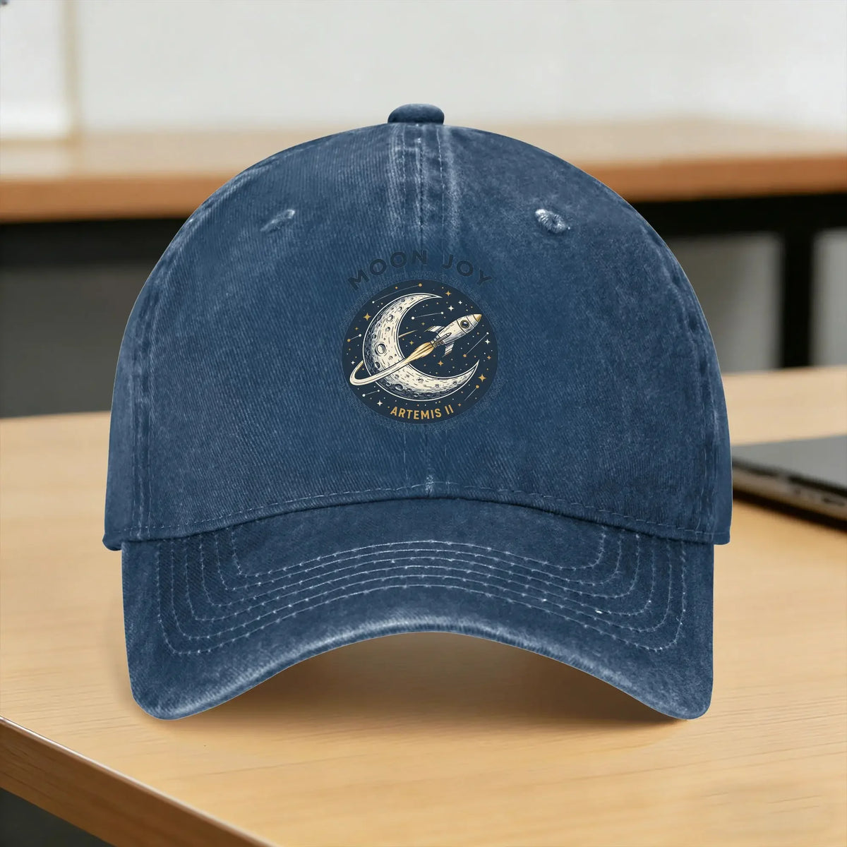 Copy Moon Joy Artemis II Casual Baseball Cap