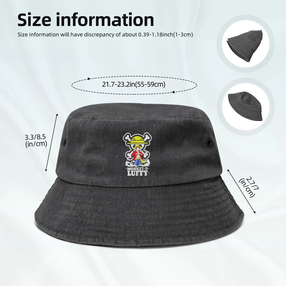 One Piece Cartoon Anime Luffy Bucket Hat