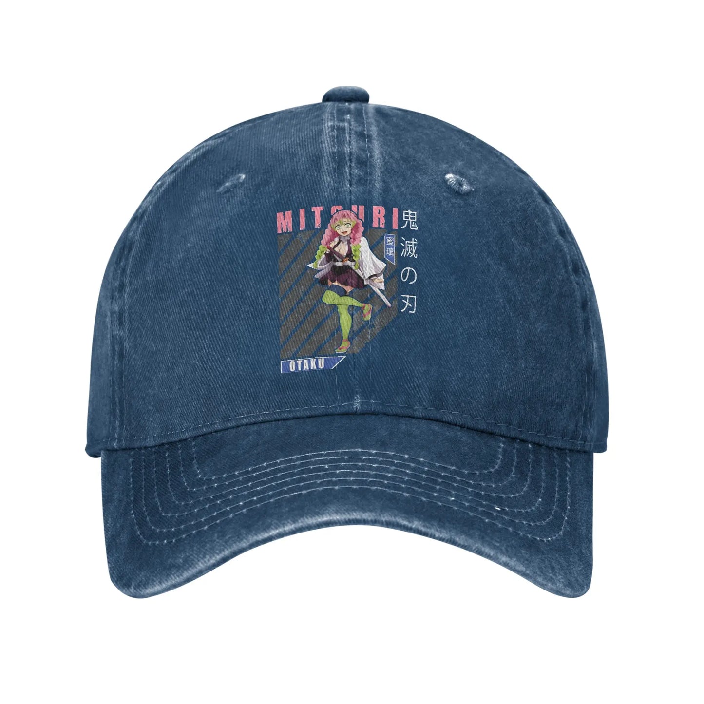 Pure Color Dad Hats Mitsuri Kanroji Otaku Baseball Caps Demon Slayer