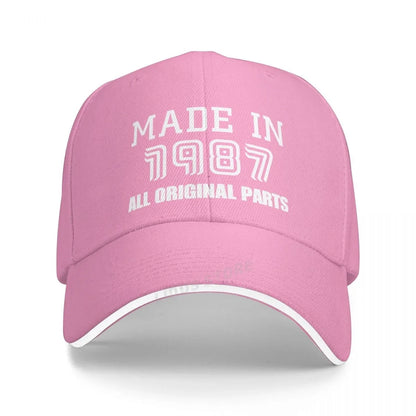 Made In 1987 Baseball Caps Adjustable Unisex