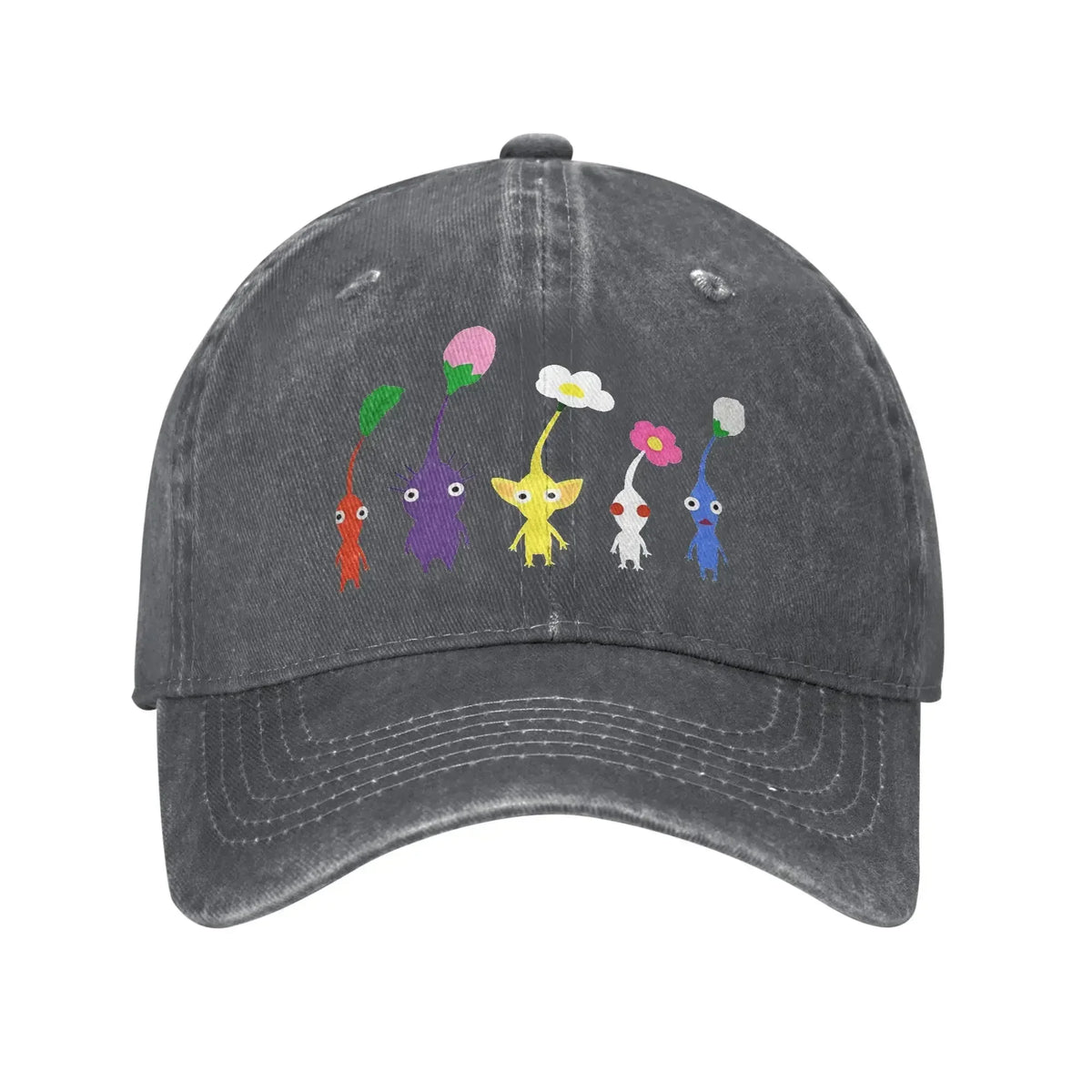 Cute Pikmin Pattern Print Cap For Men Women Cotton Anime Cartoon Lerisure Wear Baseball Cap