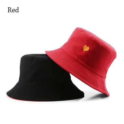 New Double-Sided Bucket Hat Women Men Sun Hat Panama Cap