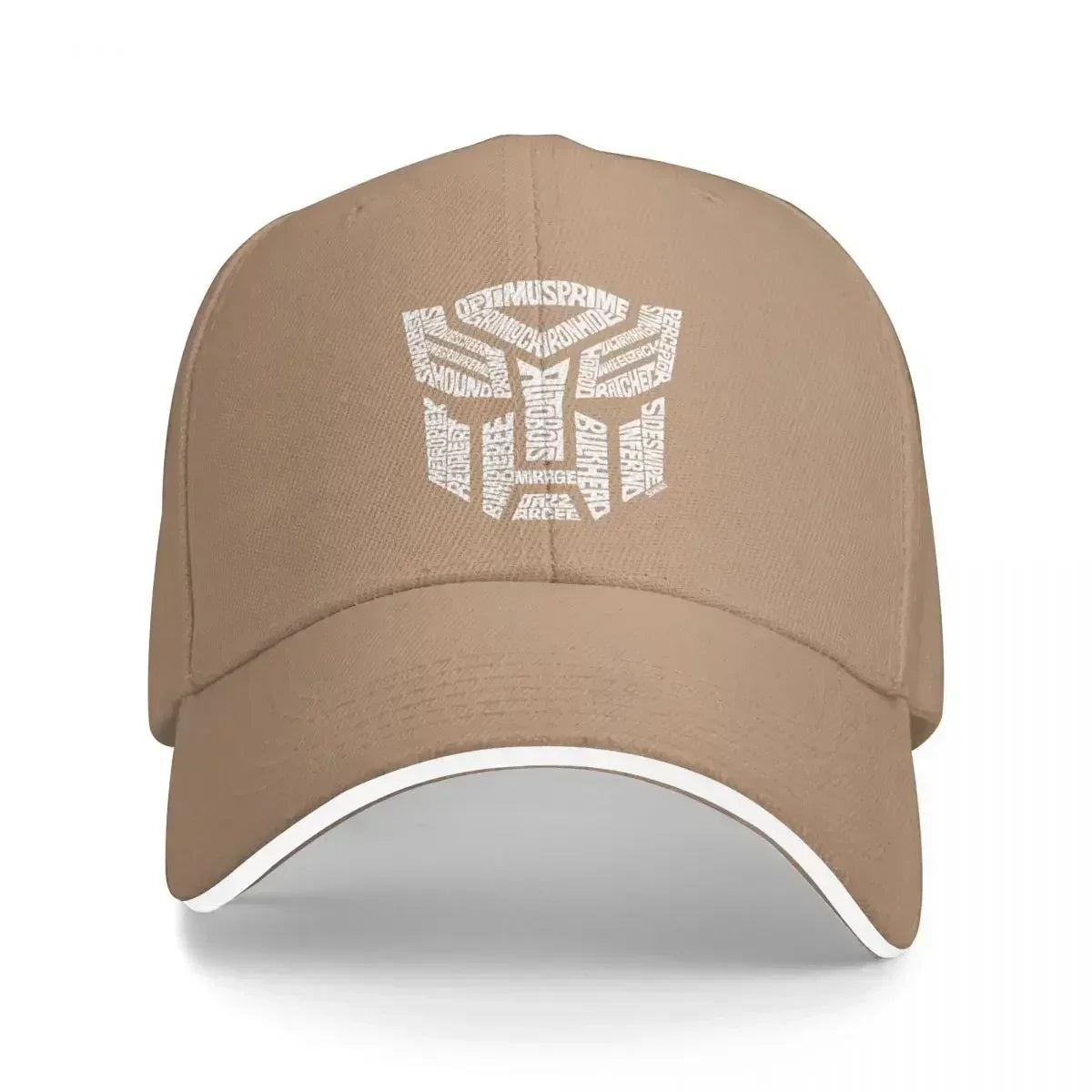 White Transformer Autobots Film Washed Men's Baseball Cap