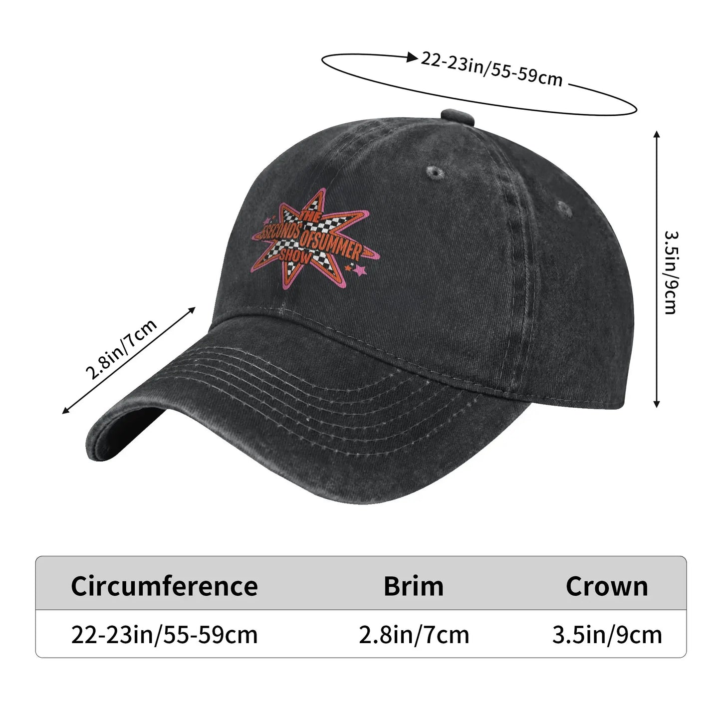 5 Seconds of Summer 5SOS Casual Baseball Cap
