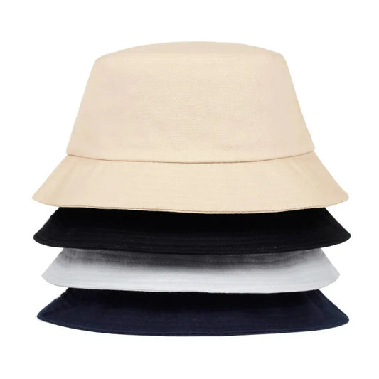 Unisex Solid Color Light Plate Personality Bucket Hats
