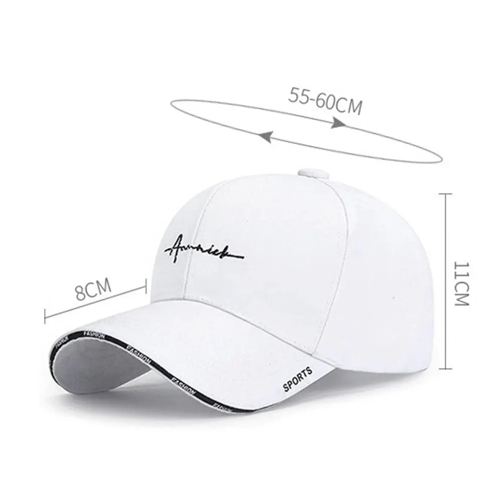 UV Protection Adjustable Sun Hats Cotton Solid Color Baseball Cap Sun Cap Men
