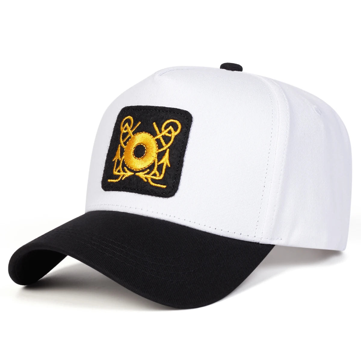 Unisex CAPTAIN Circle Embroidery Baseball Caps Spring Autumn