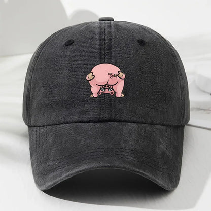 Cute Pink Pig Print Unisex Baseball Cap