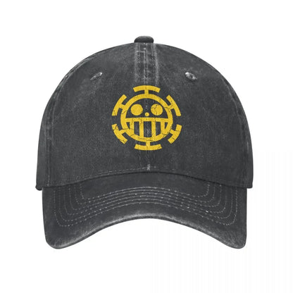 Skull One-Piece Anime Summer Autumn Cap Hats Dad Baseball Cap