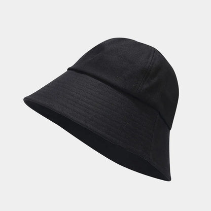 Fashion Girly Overfit Round Bucket Hat Ladies Daily Fisherman Cap