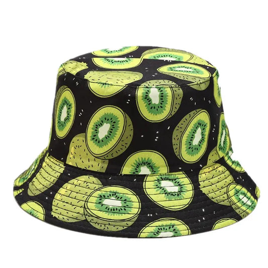 2022 18 Style Cotton Fruit Pattern Print Bucket Hat Fisherman Hat For Men And Women