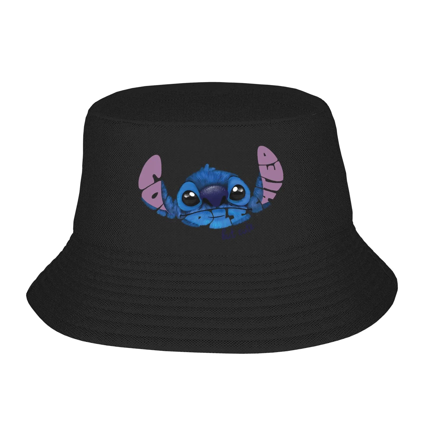 Women Men Bucket Hat Cartoon Lilo Stitch Summer Beach Getaway Headwear Outdoor