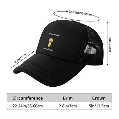 New “Radiation Cat Fun, Meme Design” Mesh Baseball Cap